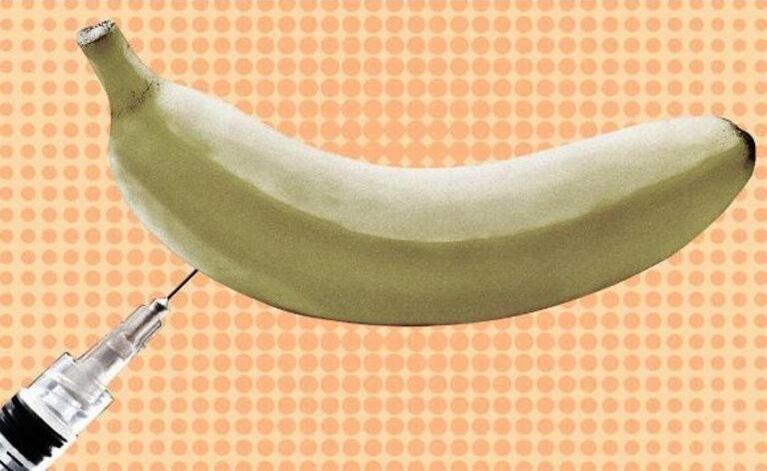 wstrzykiwanie powiększania penisa na przykładzie banana